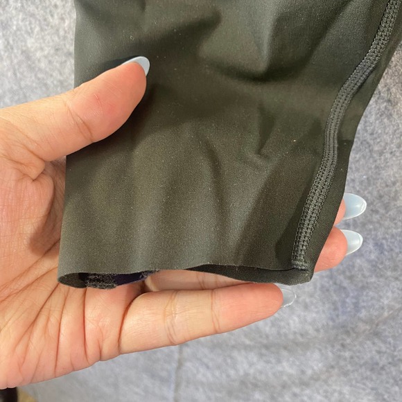 ZYIA Active Leggings 4 Dark Green Navy High Rise Mesh Athletic - Picture 7 of 13